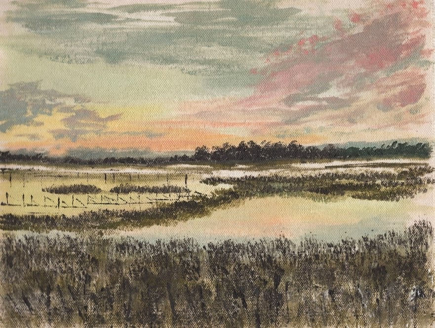 “Marsh Ballet” 11” x 9”