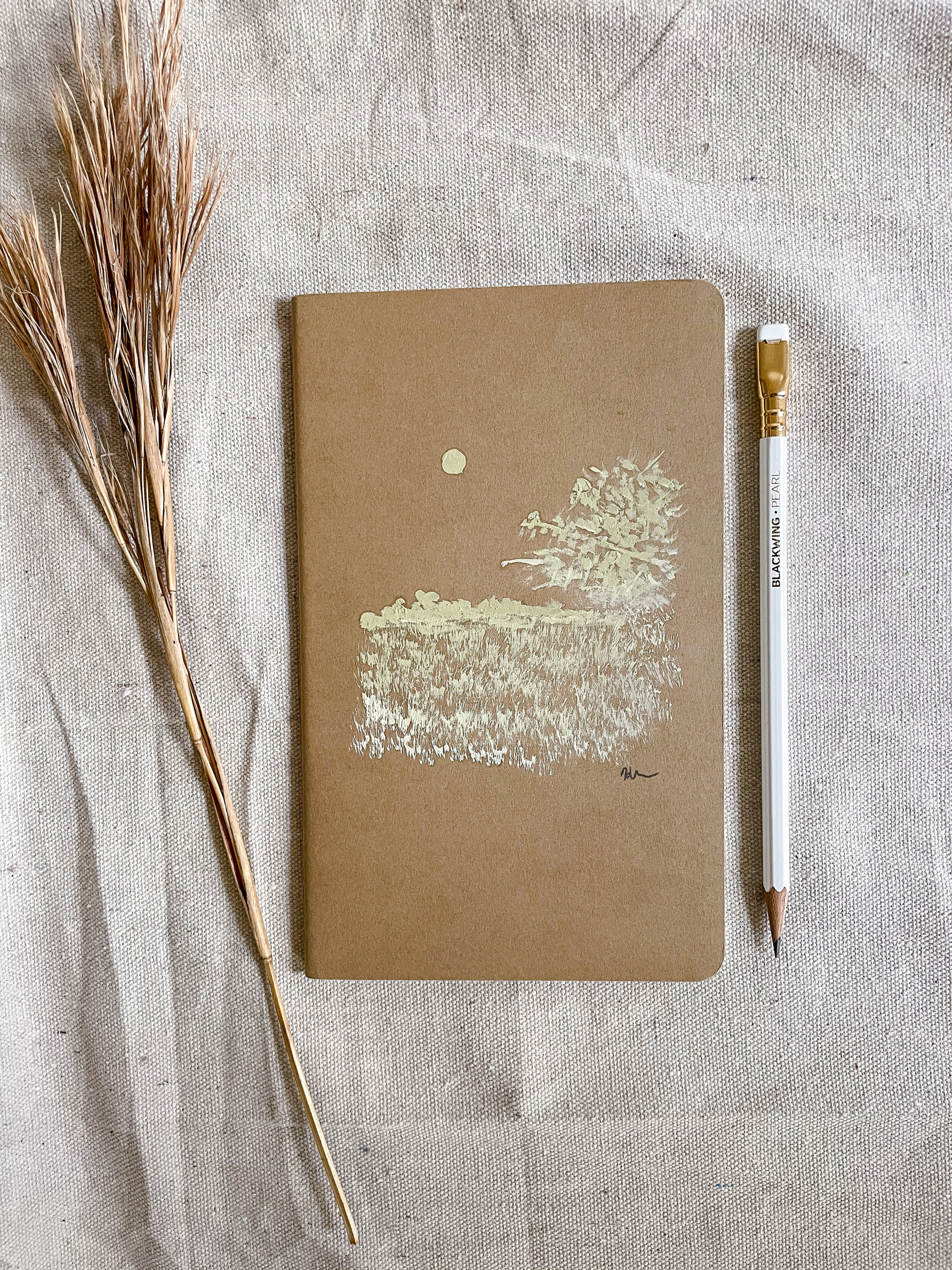 “Sage Marsh Journal and Pencil”