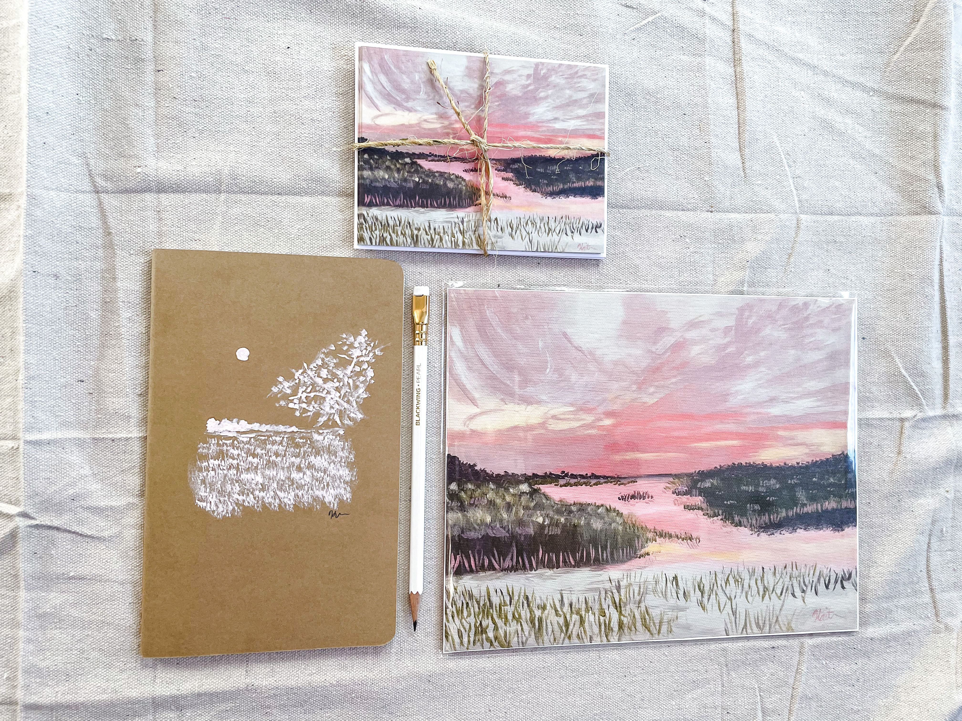 “Blush Pink Whimsical Thinker Set”