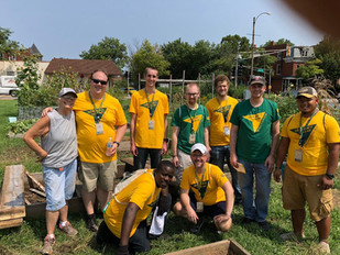 After the Party: Community Garden Volunteers