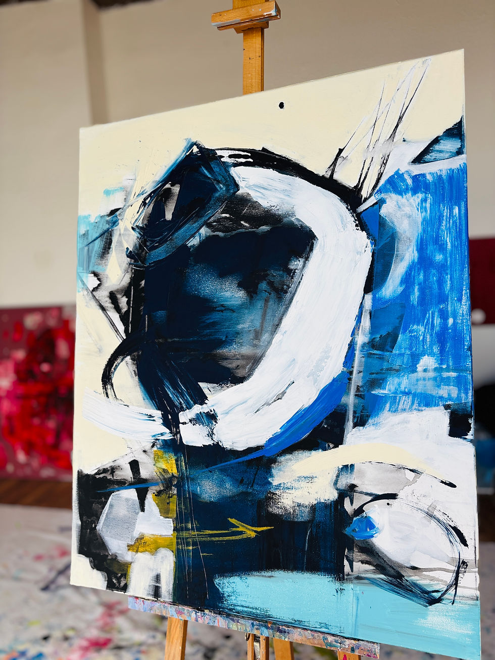 Thumbnail: Blueprint of the wind, 2025 | 80x100 cm | acrylic on canvas 