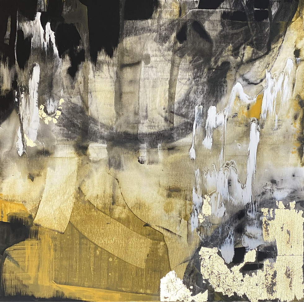 Thumbnail: Golden clouds, 2022 | Triptych |Acrylic on canvas | 270x90cm