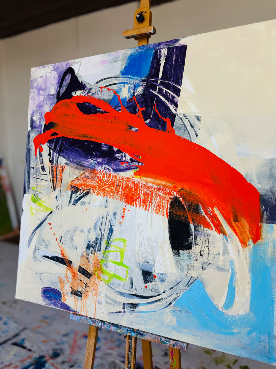 Thumbnail: Spectrum of Dissonance, 2025 | Acrylic on canvas | 110 x 110 cm