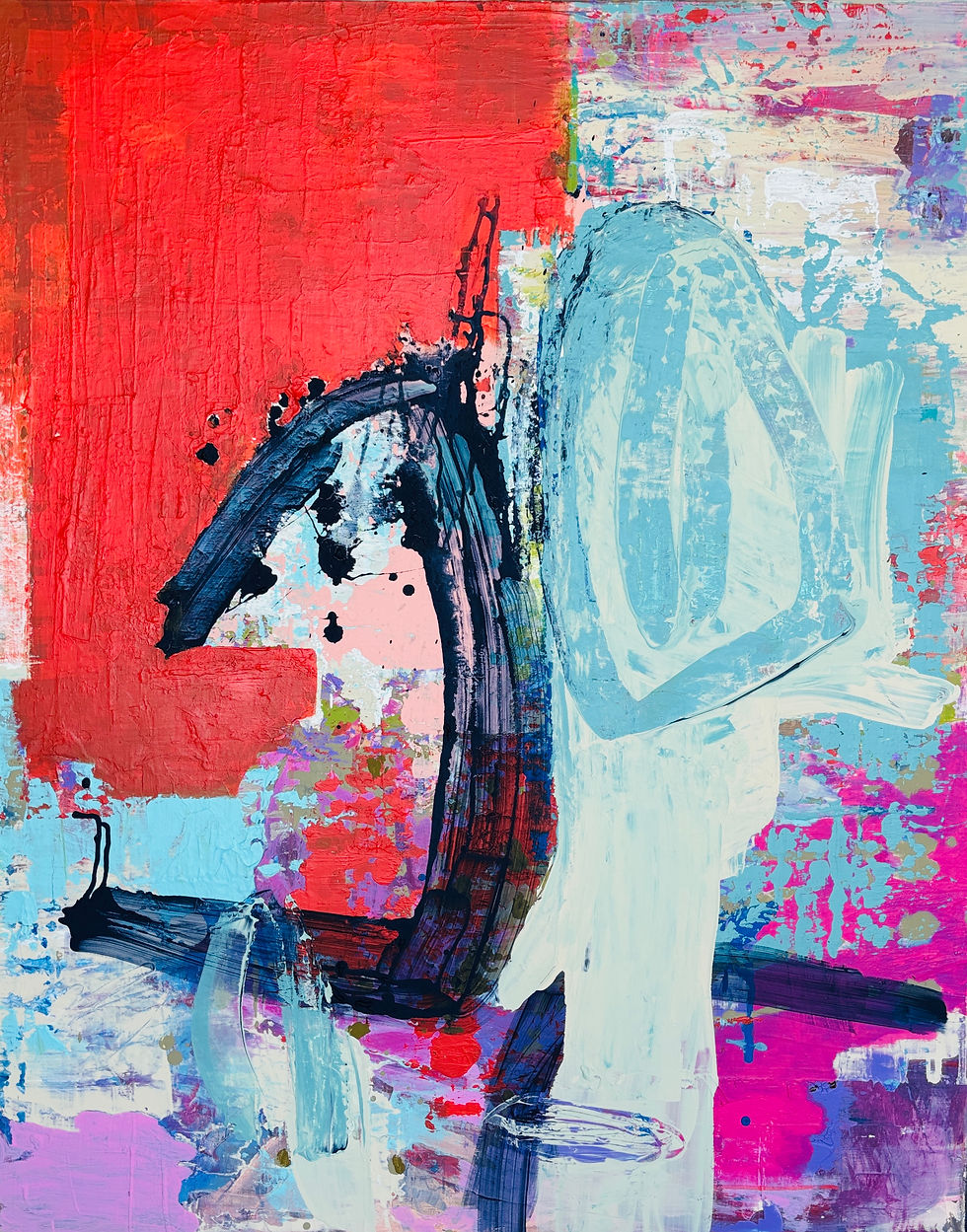 Chaotic Grace, 2025 | 80x100 cm | acrylic on canvas