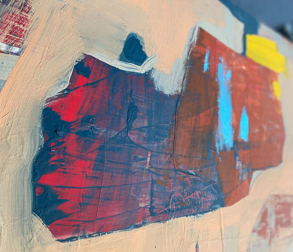 Thumbnail: Between waters and earths, diptych 2022 | Acrylic on canvas | 100x100cm