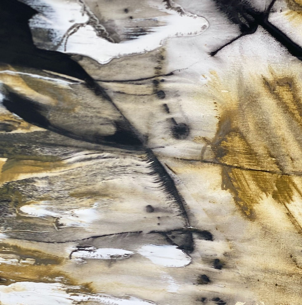 Thumbnail: Golden clouds, 2022 | Triptych |Acrylic on canvas | 270x90cm