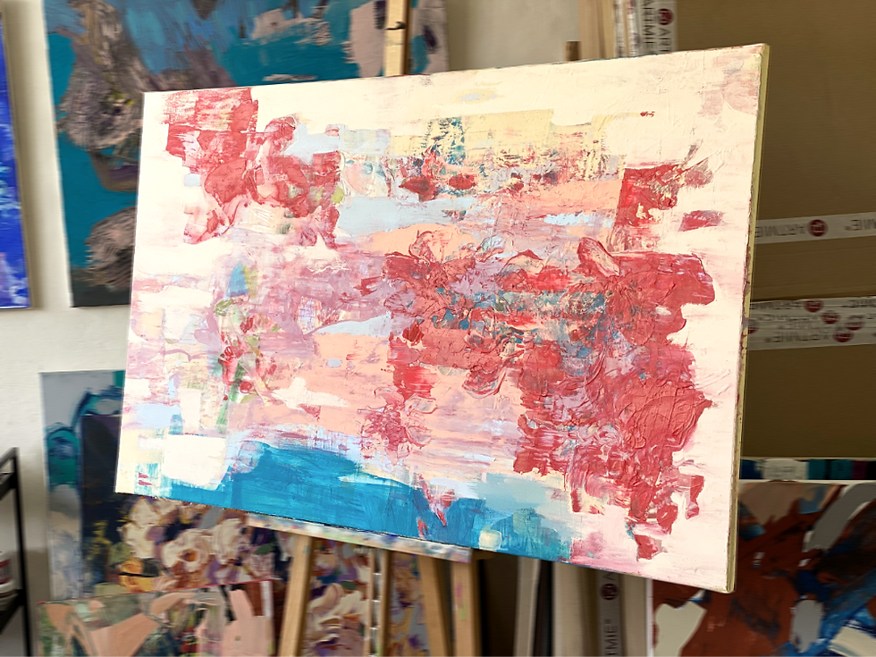 Thumbnail: Petal's kiss, 2022 | Acrylic on canvas | 130x 80cm