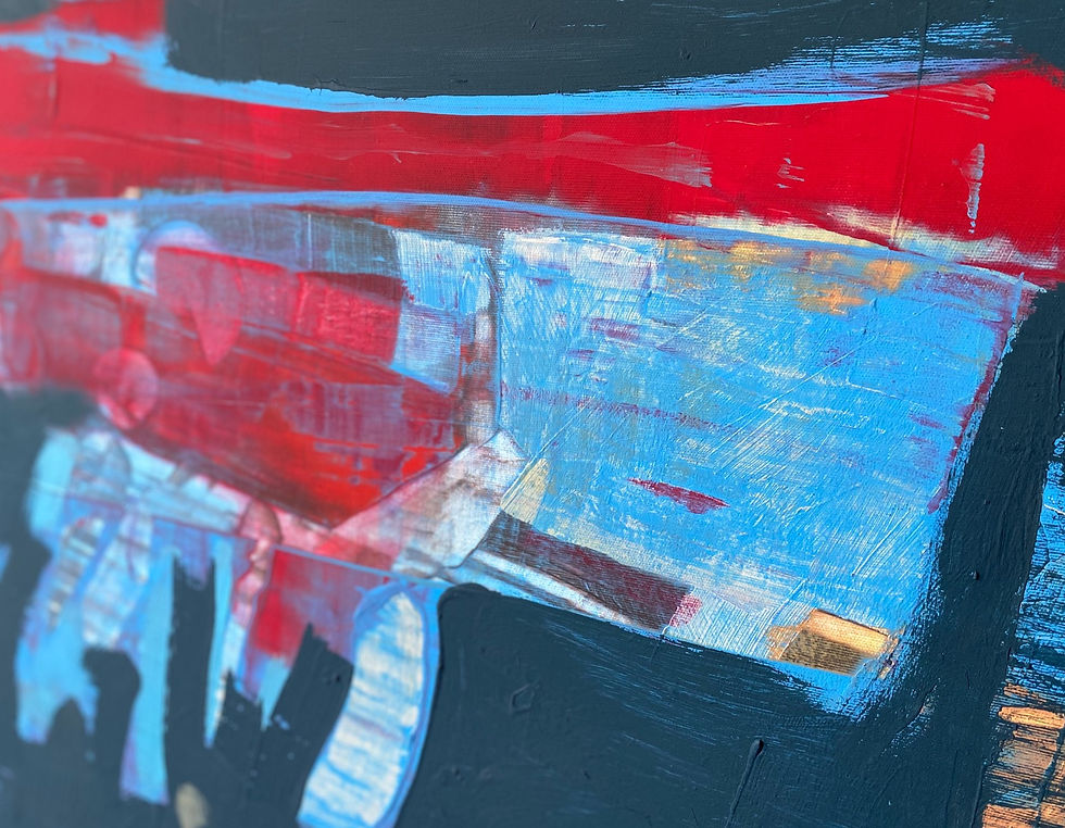 Thumbnail: Between waters and earths, diptych 2022 | Acrylic on canvas | 100x100cm