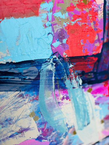 Chaotic Grace, 2025 | 80x100 cm | acrylic on canvas | Evgeniya