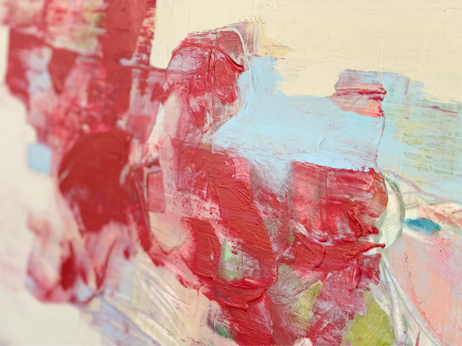 Thumbnail: Petal's kiss, 2022 | Acrylic on canvas | 130x 80cm