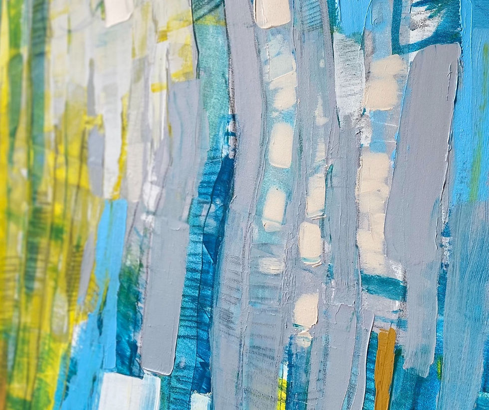 Thumbnail: Blue Stones, 2022 | Acrylic on canvas | 100 x 100 cm