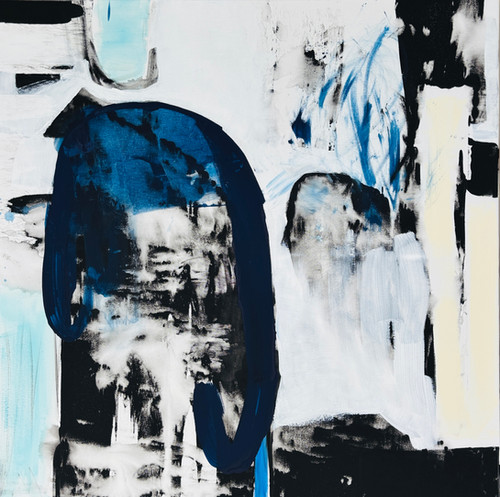 Interval, 2025 | 90x90 cm | acrylic on canvas | Evgeniya Zolotareva