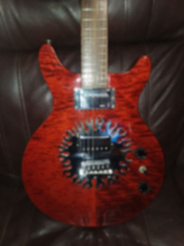 MICHAEL KELLY TRIBAL SUN SET NECK ELECTRIC GUITAR