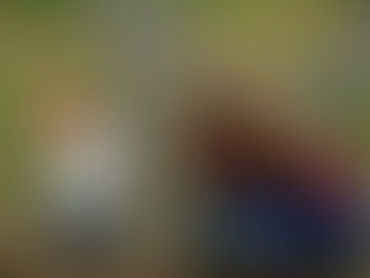 A mother (the author) and child playing peak-a-boo behind a tree