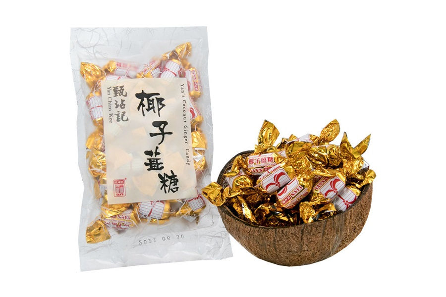 甄沾記 - 椰子薑糖 (100克) /Yan Chim Kee - Coconut Ginger Candy (100G)