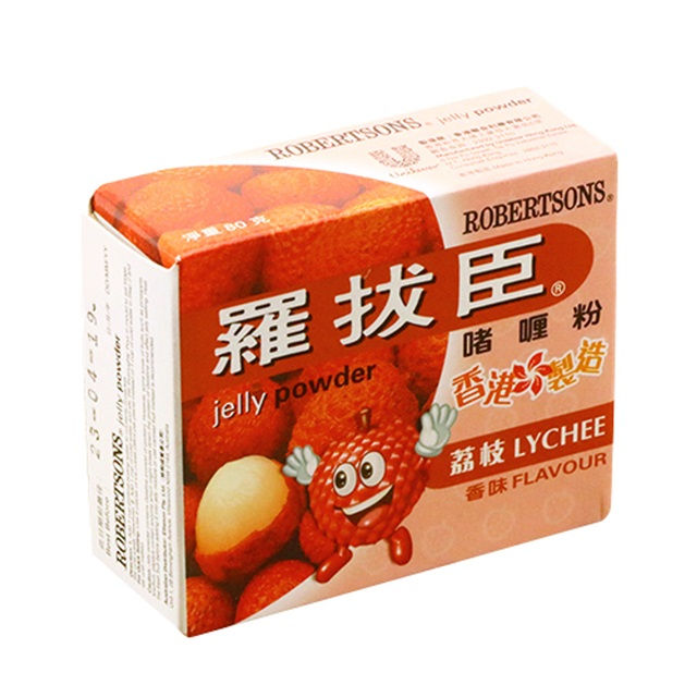 ROBERTSONS Jelly Powder Lychee Flavour 80G/ 羅拔臣 啫喱粉-荔枝味 80克