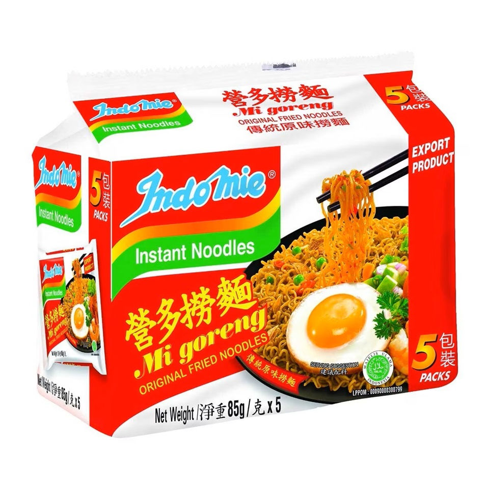 營多- 印尼撈面包裝 (5包裝)/INDOMIE- Indomie Mi Goreng (5pcs)