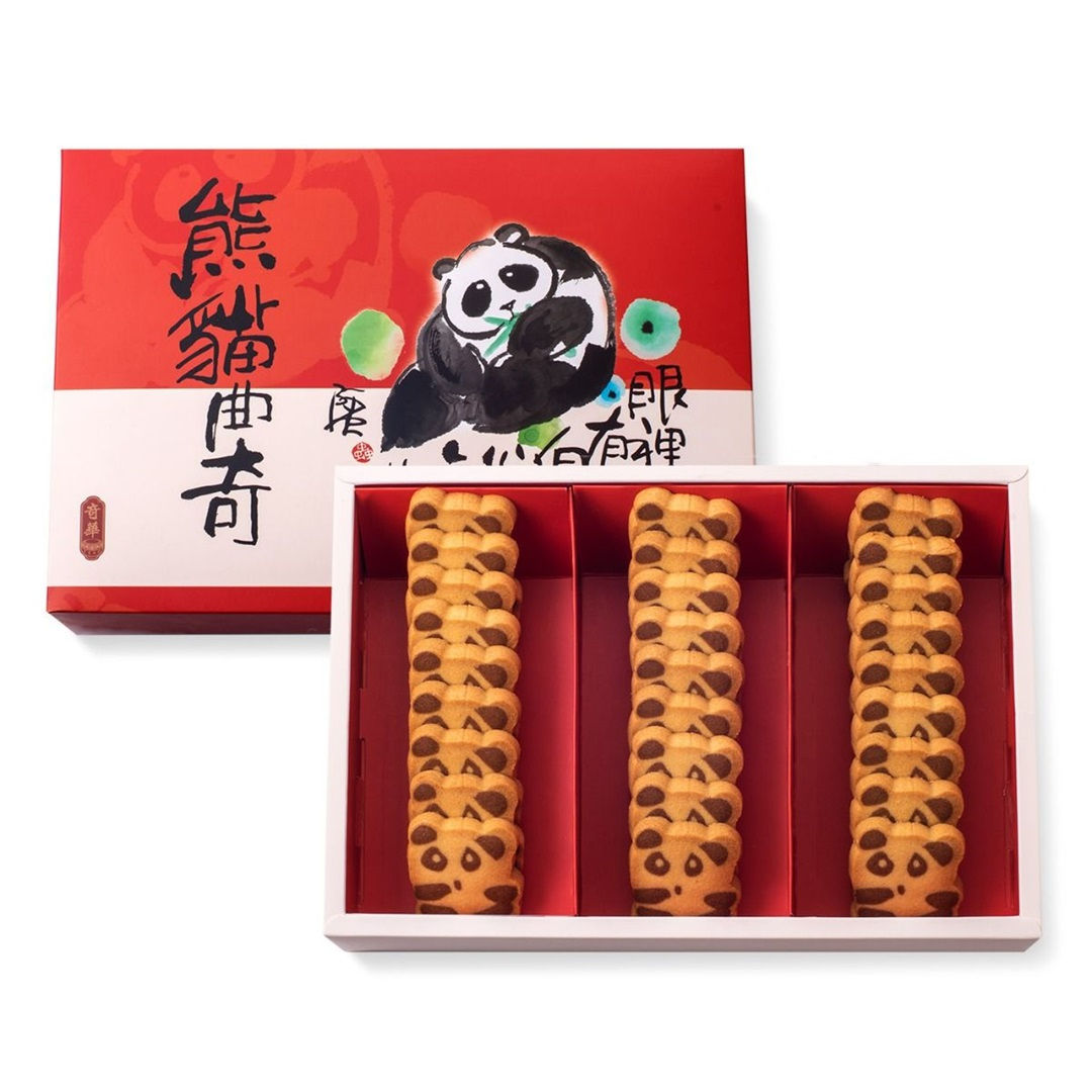Kee Wah Bakery Panda Cookies Gift Box (27Pcs) /奇華 熊貓曲奇禮盒 (27件)