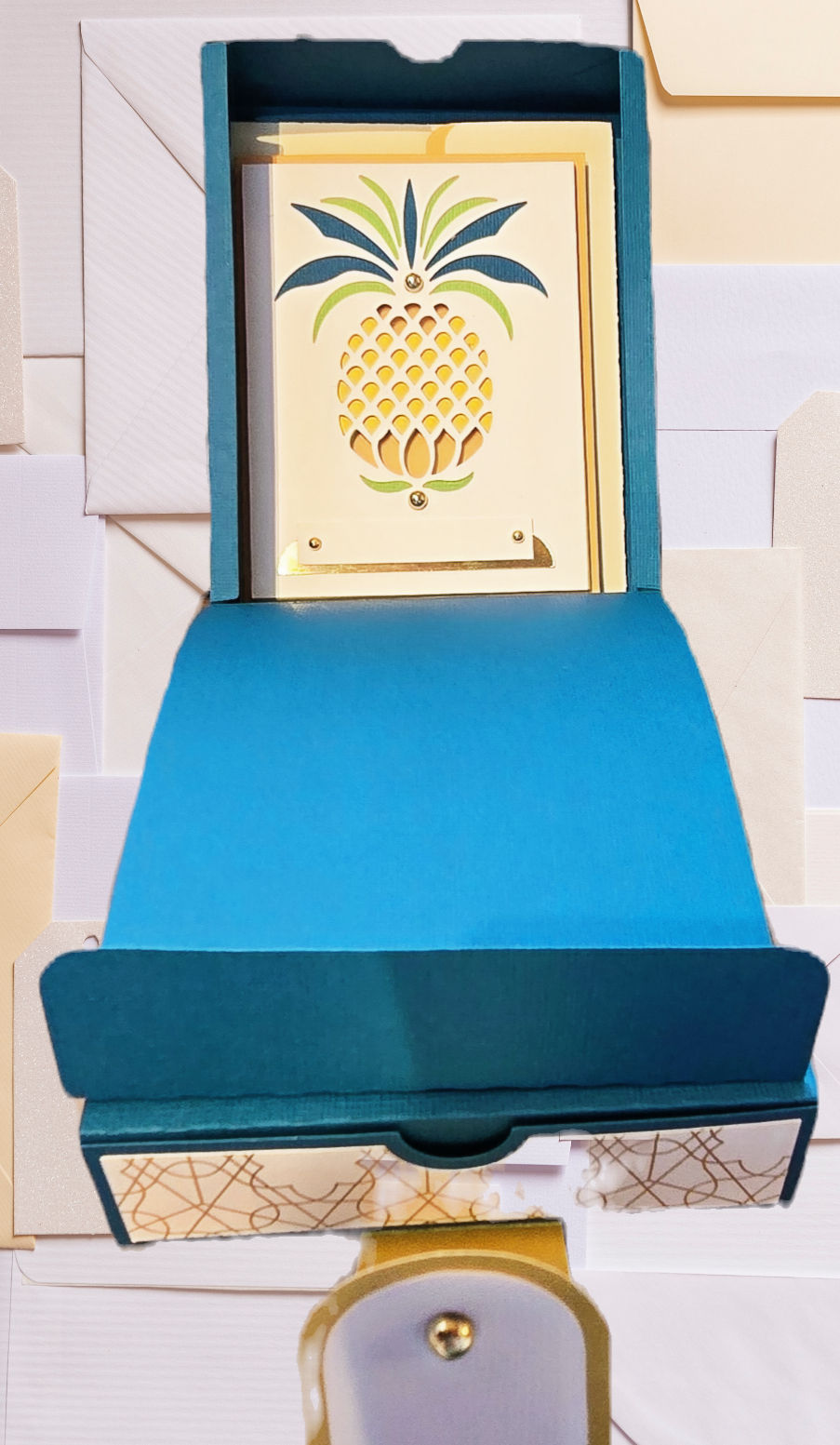 Thumbnail: All-in-One Stationery Gift Box: Hinged Storage + 6 Floral & Nature 3D Cards