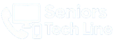 “Seniors Tech Line logo – friendly tech support for seniors by phone”