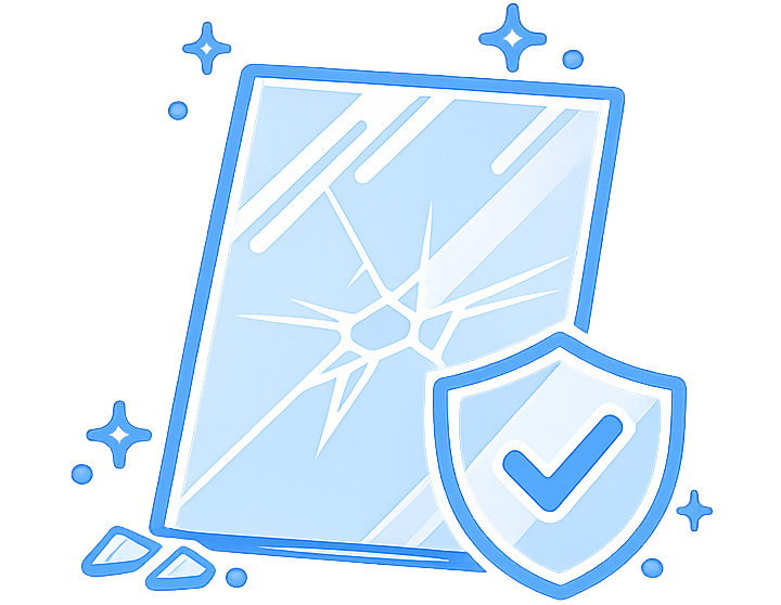 Tempered Safety Glass Icon