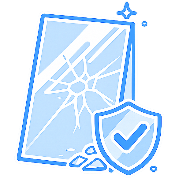 Tempered Glass Icon