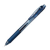 Energel-X Retractable Liquid Gel Pen 0.5mm Navy Blue - Needle Tip