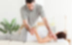 Chiropractor effectively treating low back pain
