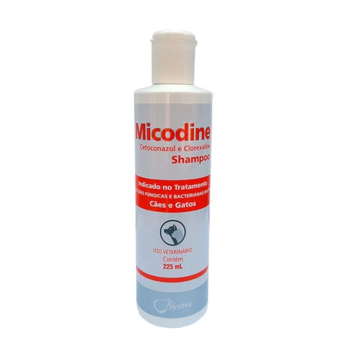 Xampu antifúngico e antibacteriano Syntec Micodine
