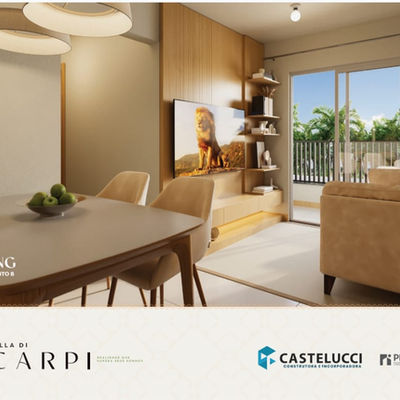 Living do Condomínio Villa Di Carpi no Cohatrac na Ilha de São Luiss