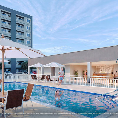 Piscina do condomínio Village Prime Calhau II