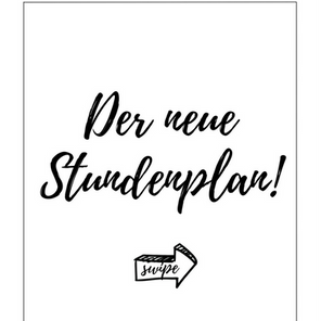 Der neue Stundenplan ist online!