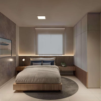 Quarto 1 do apartamento tipo A do Village Prime Eldorado