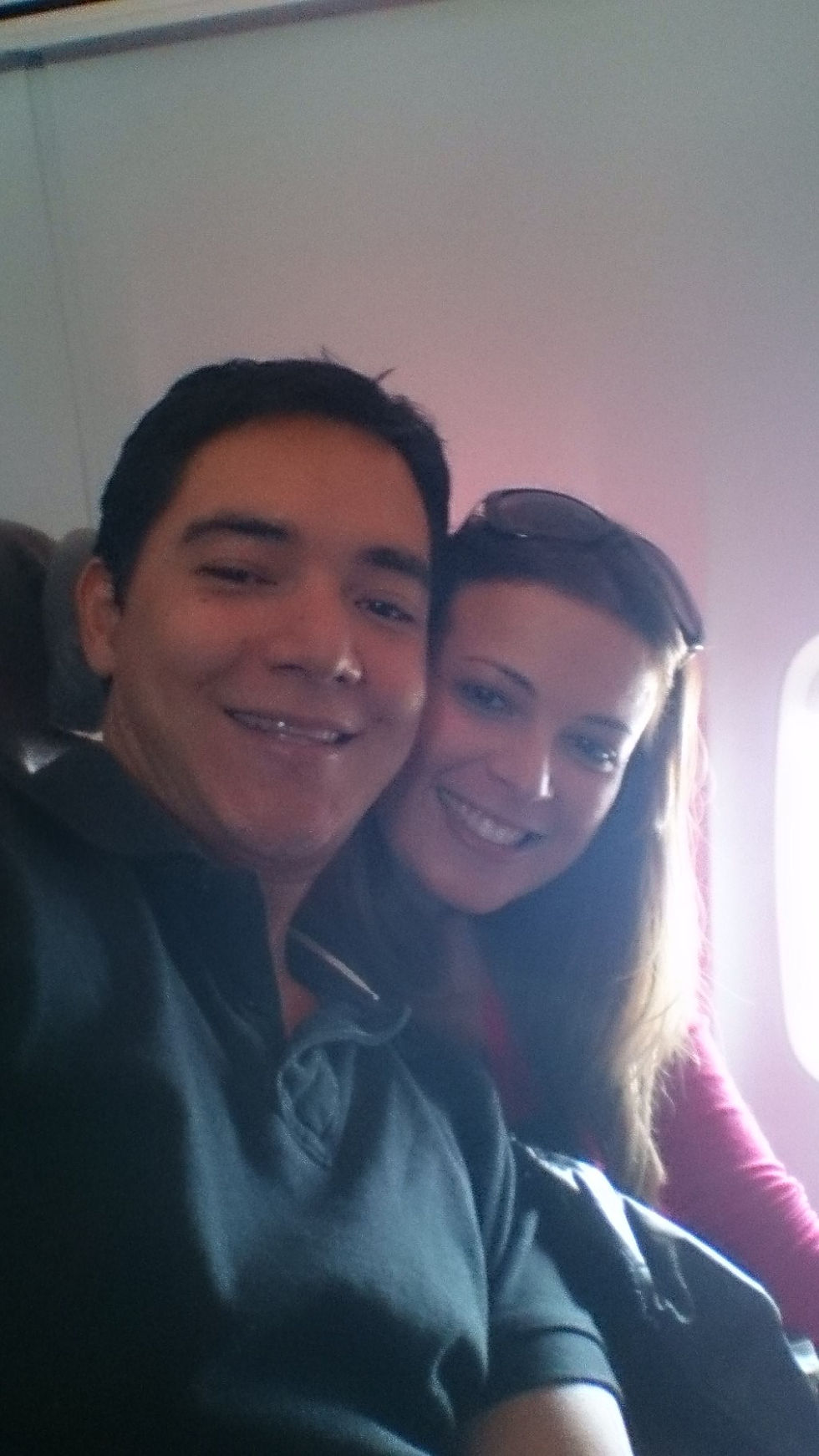 Na ida no avião