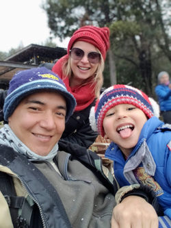 Fomos contemplados com a neve