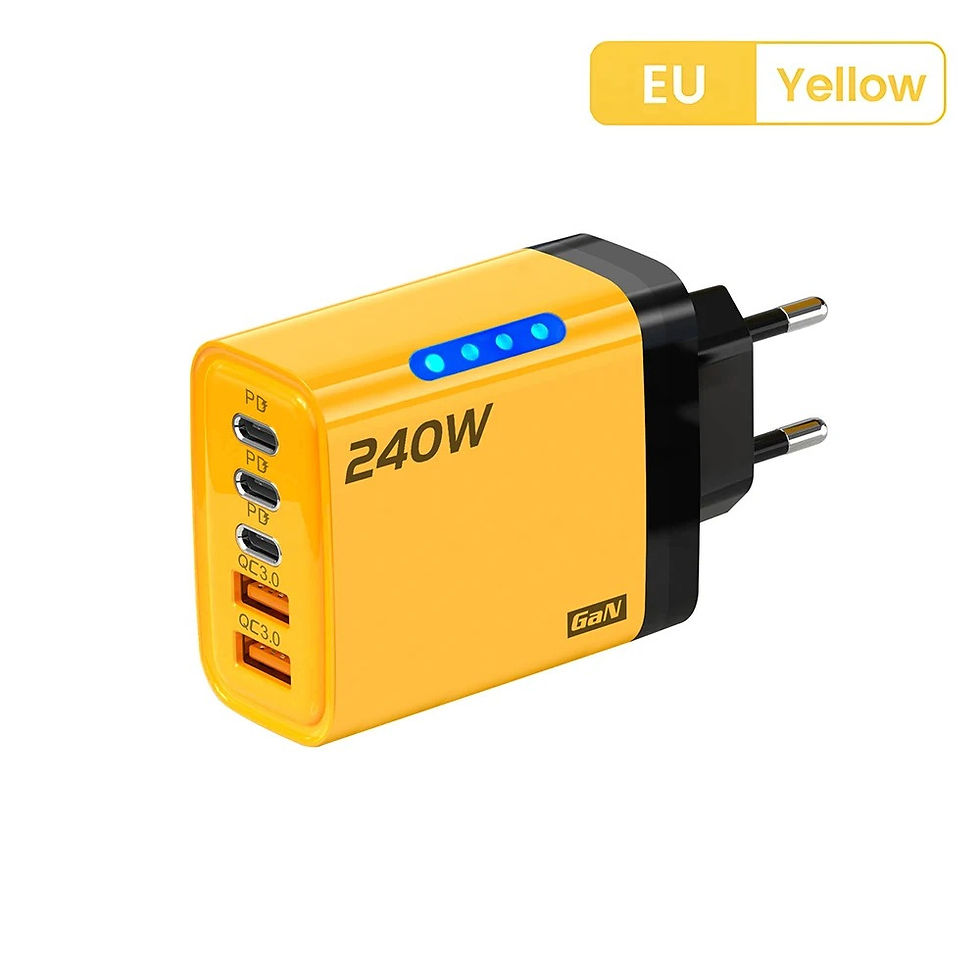 Thumbnail: USB C GaN Charger 240W 5 in 1 Fast Charging Phone Charger Power Adapter For iPho