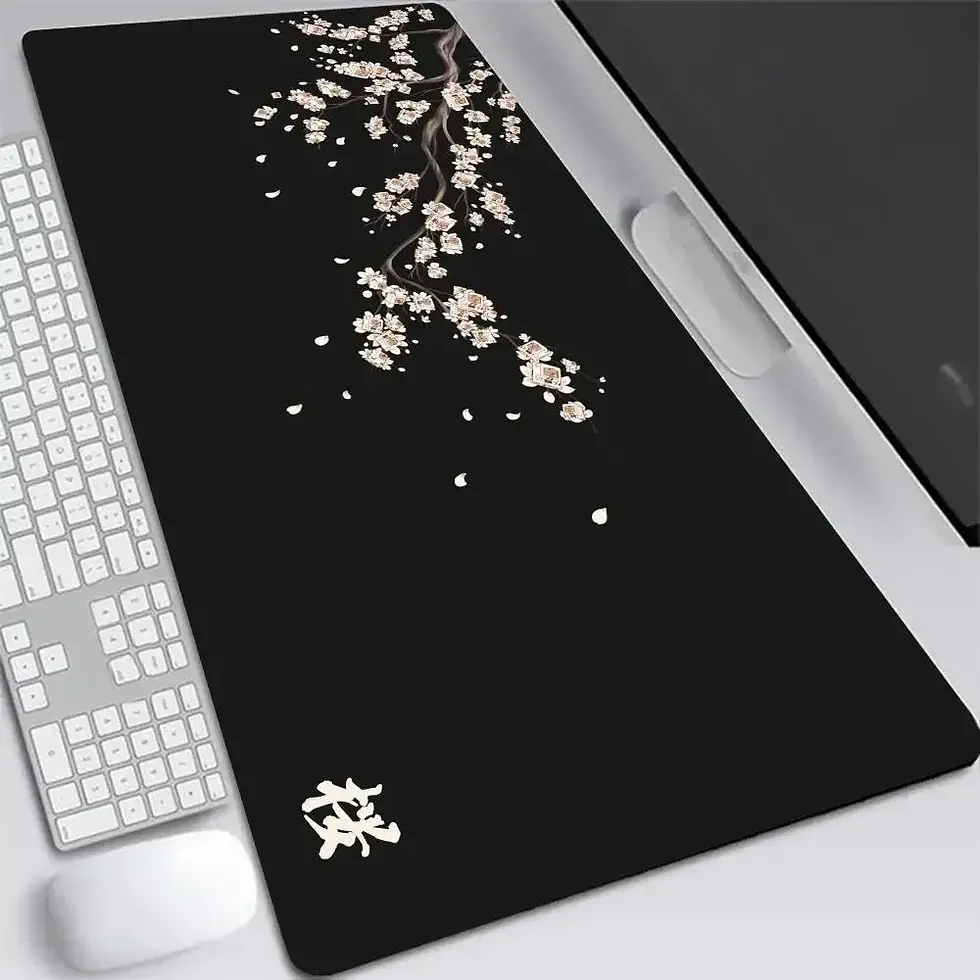 Thumbnail: Japan Cherry Blossom Mouse Pad XXL Gray Laptops Gaming Deskmat Sakura Mousepad A