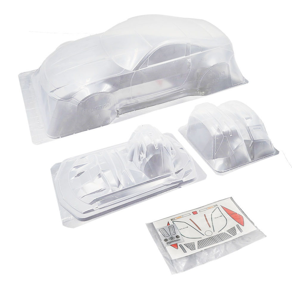 Thumbnail: Addiction RC 1/10 Nissan Z33 Spirit Rei TamTam Limited Edition Clear Body Set