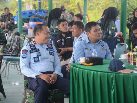 Kepala Rutan Pasangkayu dan Ka. KPR Ikuti Latihan Menembak di Kodim 1427/Pasangkayu