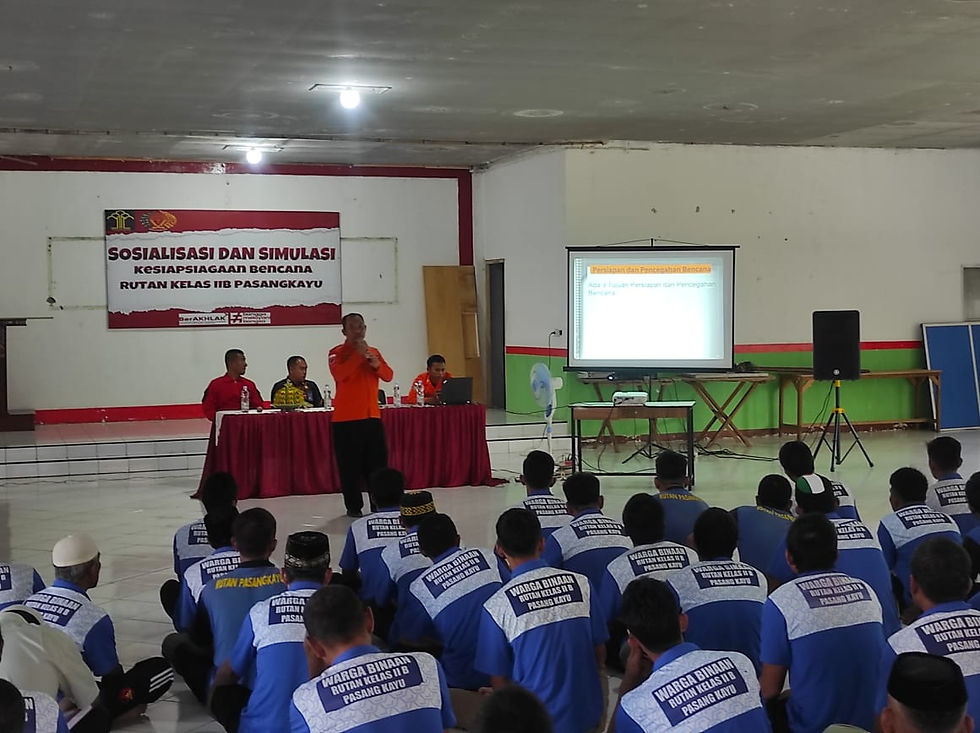 Kesiapsiagaan Bencana, Rutan Pasangkayu Lakukan Koordinasi Dengan BPBD Pasangkayu