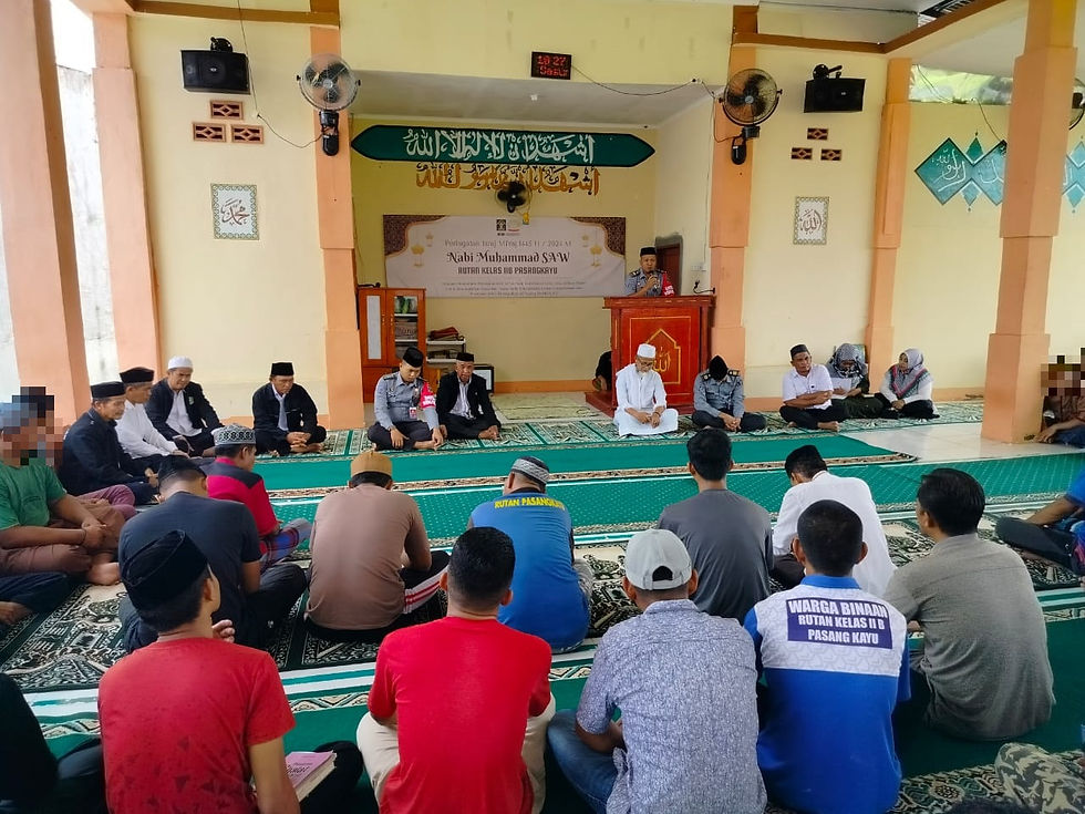 Sambut Peringatan Isra Mi’raj Nabi Muhammad SAW, Rutan Pasangkayu Gelar Pengajian Bersama