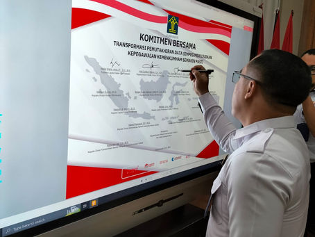 Kalapas Kotaagung Teken Komitmen Wujudkan Transformasi Pemutakhiran Data Aplikasi SIMPEG