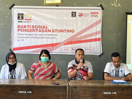 Bakti Sosial Pengentasan Stunting oleh Rutan Pasangkayu di Desa Wulai