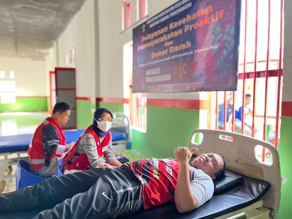 Meriahkan Hari Bakti Pemasyarkatan Ke-59, Rutan Pasangkayu Adakan Donor Darah
