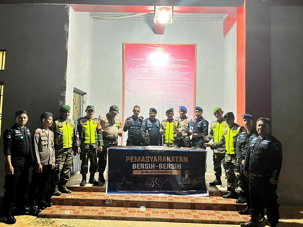 Bersih-Bersih Wujudkan Zero Halinar, Rutan Pasangkayu Gandeng TNI-POLRI