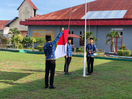 Memperingati HUT KORPRI, Jajaran Rutan Pasangkayu Gelar Upacara Bendera