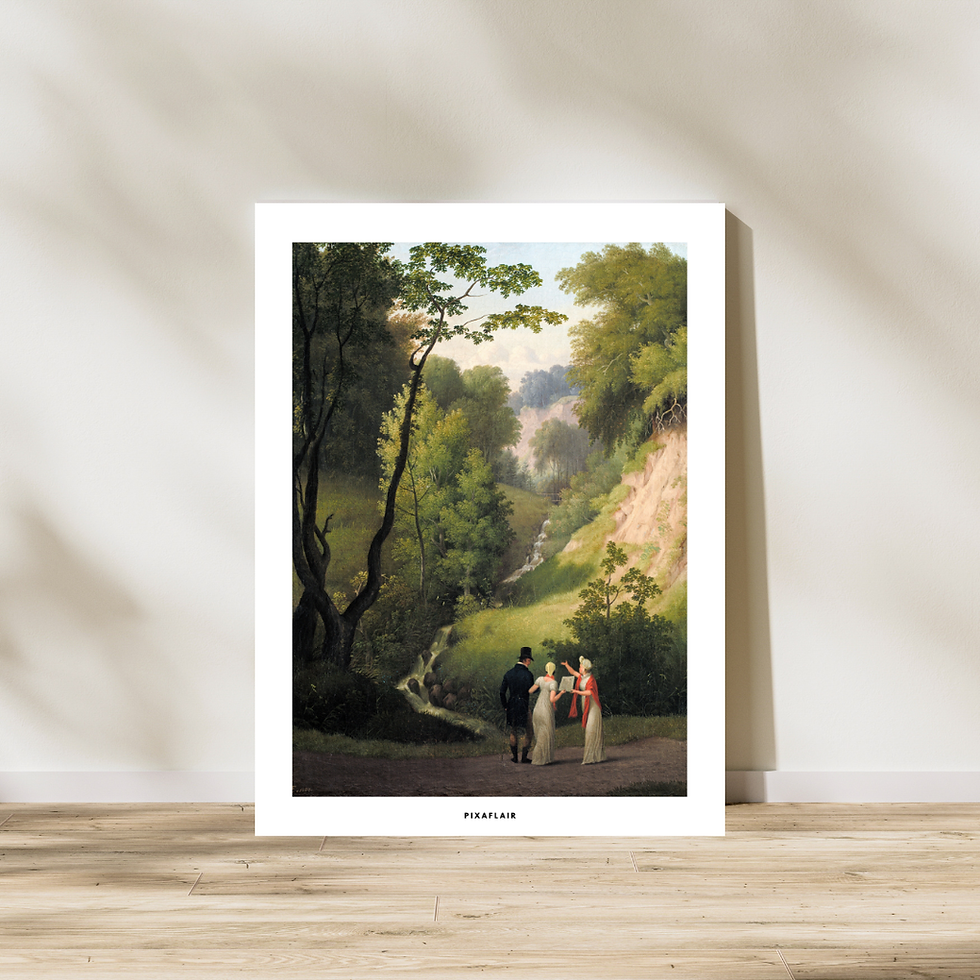 Küçük resim: Pixaflair - The Devil's Cleft at Liselund Manor. by C.W. Eckers - Poster