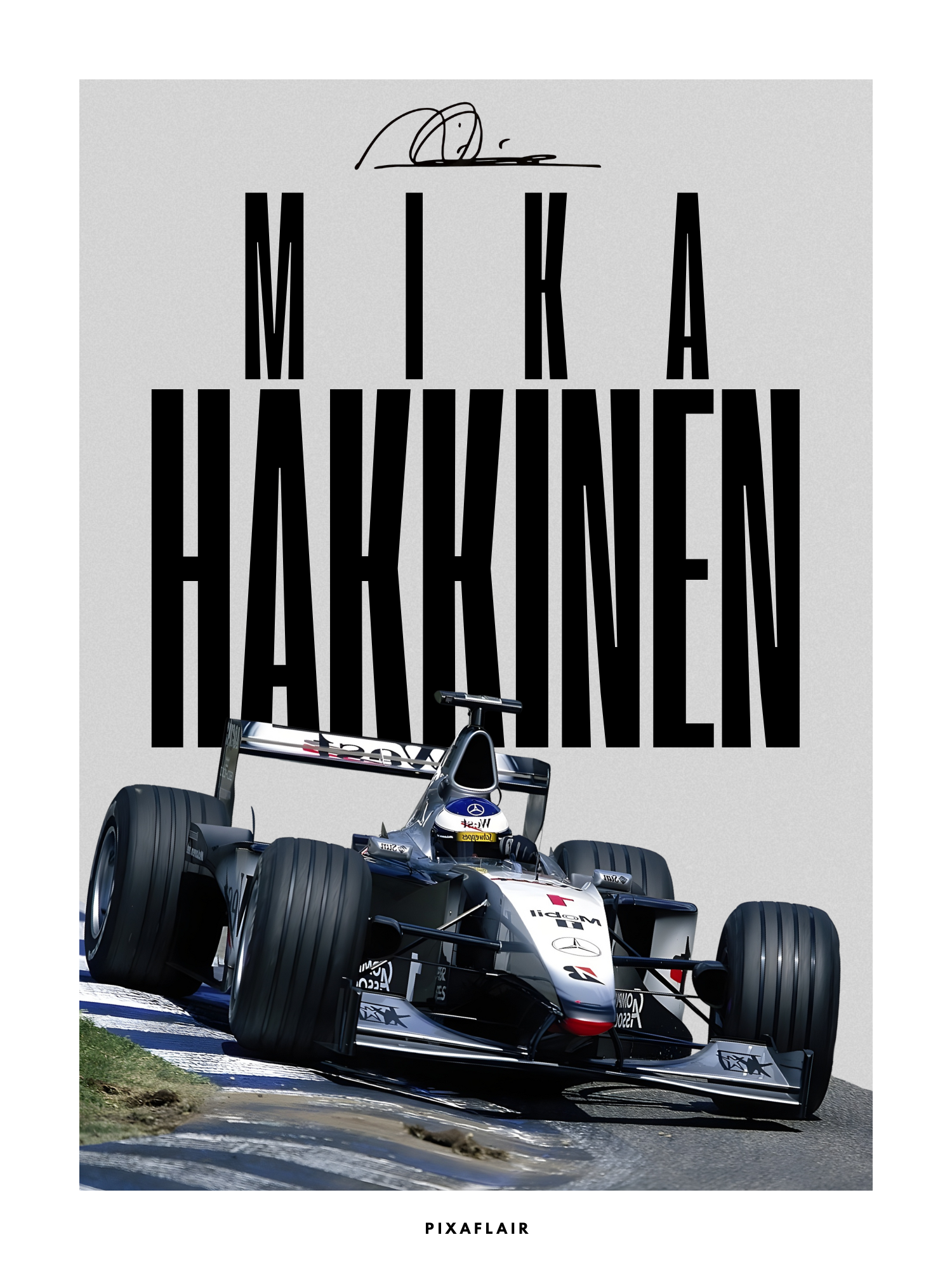 Pixaflair - Mika Hakkinen -  Poster
