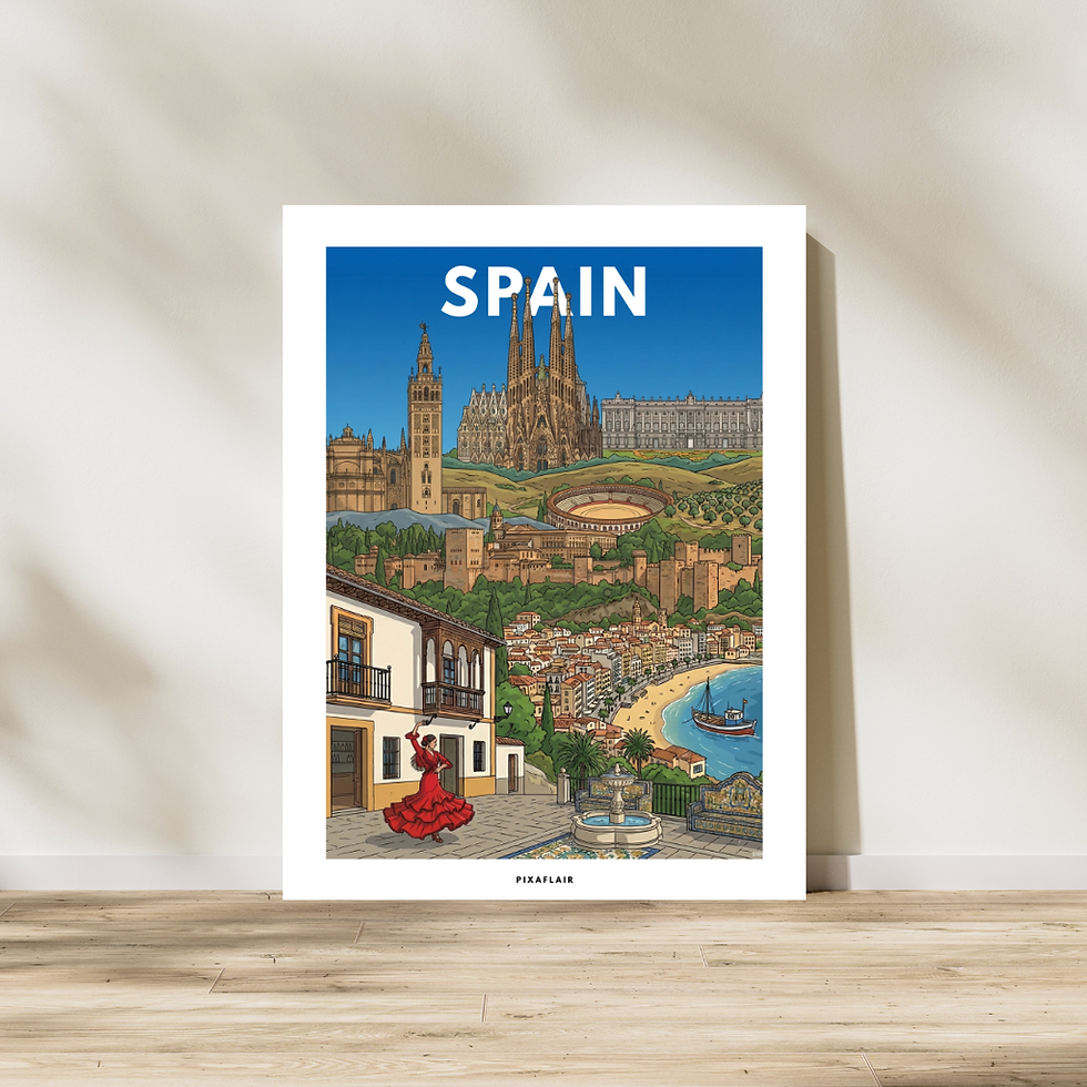 Küçük resim: Pixaflair - Spain - Poster