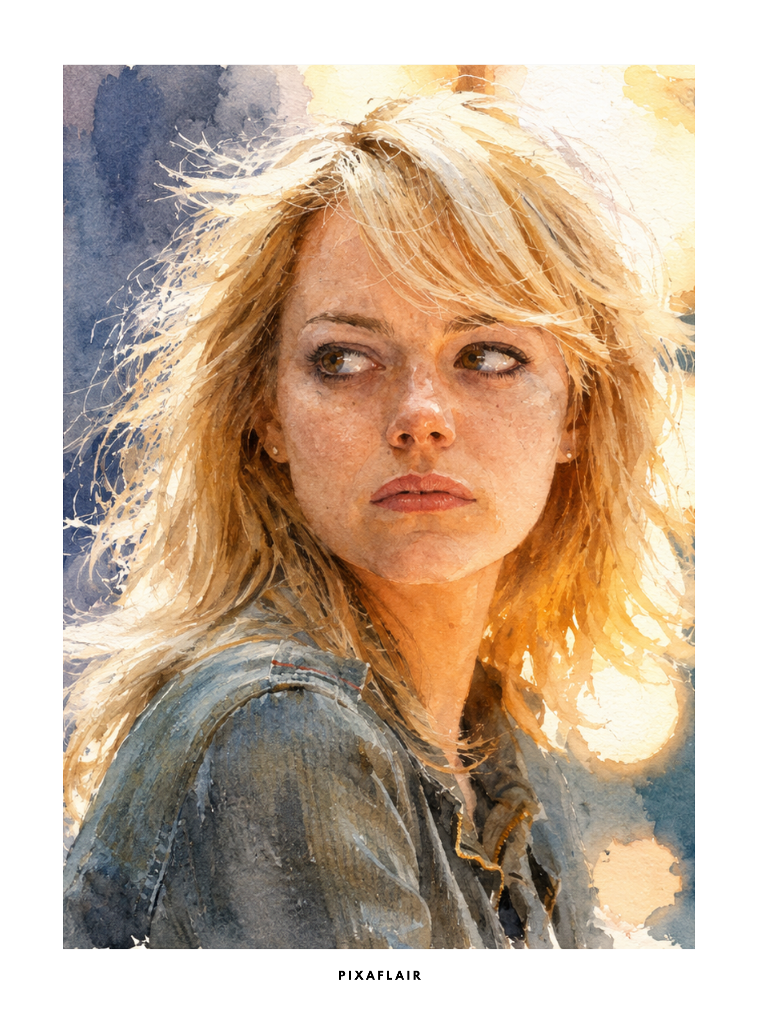 Pixaflair - Legends - Emma Stone - Poster